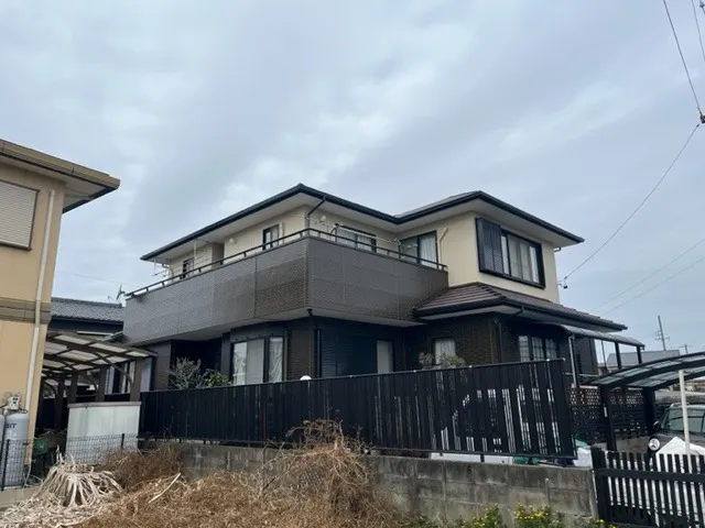 愛西市 外壁タイル目地塗装 N様邸